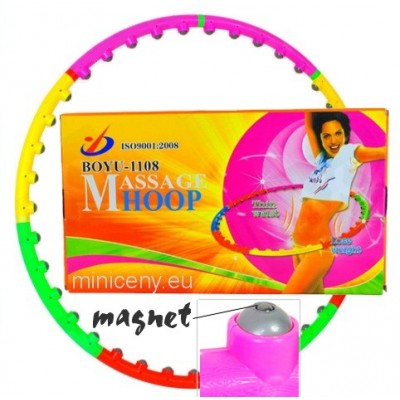 HULA HOOP + magnet - Masážna fitness obruč s masážou a magnetoterapia - 1m