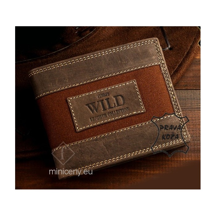 Pánska kožená peňaženka Casual Style ALWAYS WILD /292 BROWN
