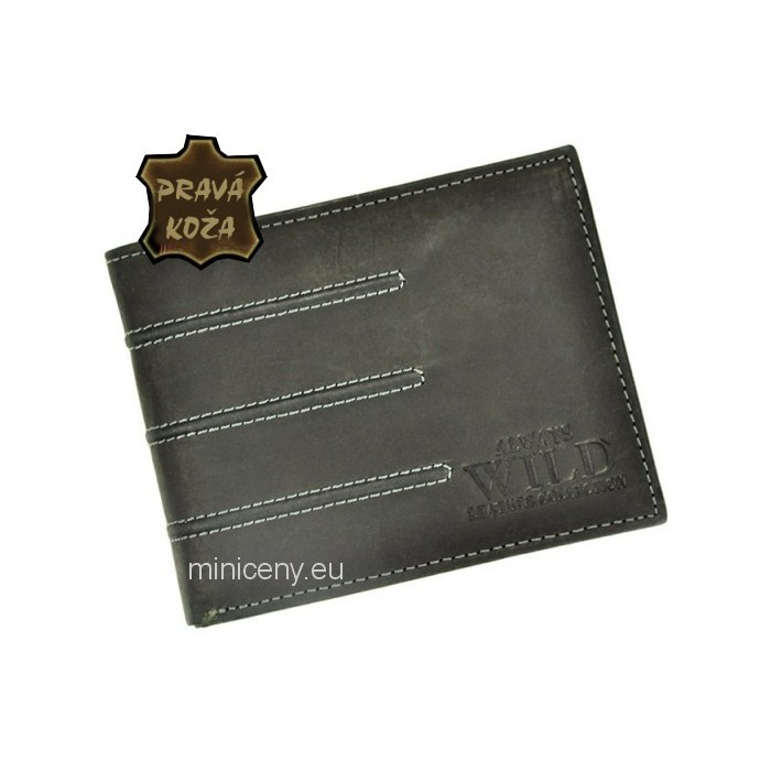 Exkluzívna pánska kožená peňaženka ALWAYS WILD /88 BLACK