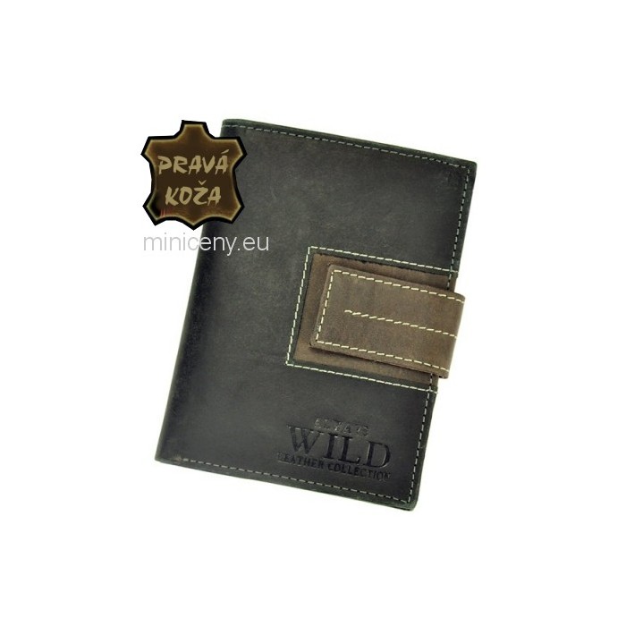 Exkluzívna pánska kožená peňaženka ALWAYS WILD /116 BLACK