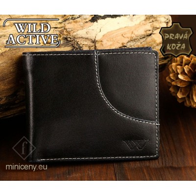 Exkluzívna pánska kožená peňaženka WILD ACTIVE /346 NAVY
