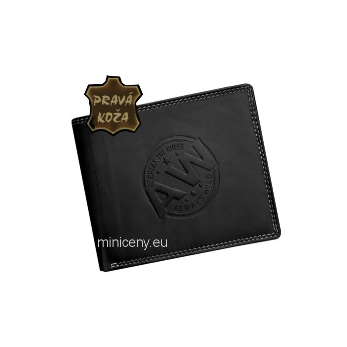 Exkluzívna pánska kožená peňaženka ALWAYS WILD /399 BLACK
