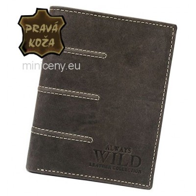 Exkluzívna pánska kožená peňaženka ALWAYS WILD /420 BROWN