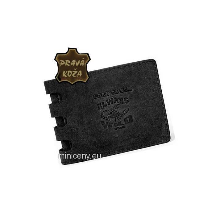 Exkluzívna pánska kožená peňaženka ALWAYS WILD /227 BLACK