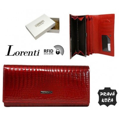Exkluzívna dámska peňaženka LORENTI kožená /379 RED